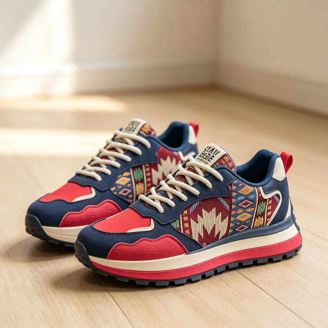 Herren Sportliche Sneaker mit dekorativem Muster Echoarchiv