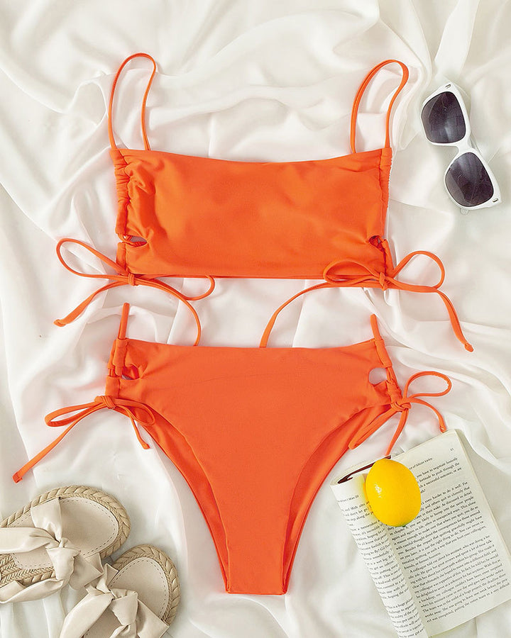 Damen Bandeau-Bikini mit raffinierten Bindebändern Echo Archiv