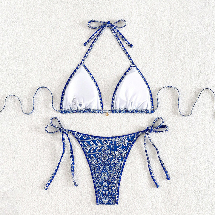 Damen Triangel-Bikini-Set mit eleganter Spitze Echo Archiv
