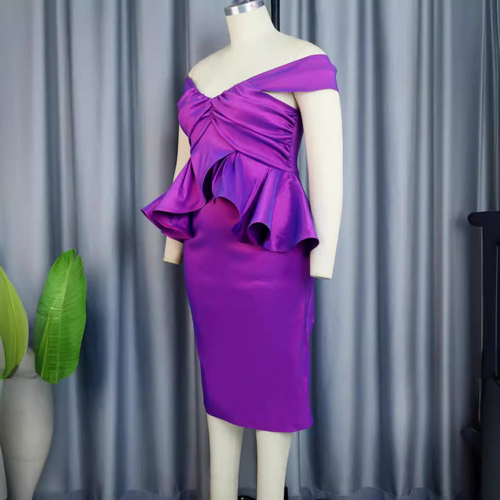 Damen Abendkleid mit voluminösen Rüschendetails Echo Archiv