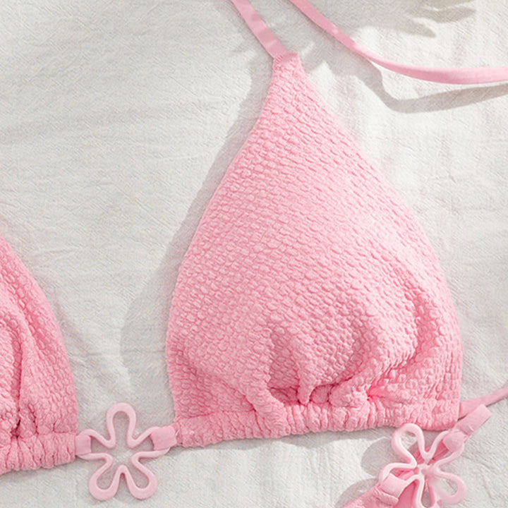 Damen Bikini-Set mit floralem Detail und hochwertiger Struktur Echo Archiv
