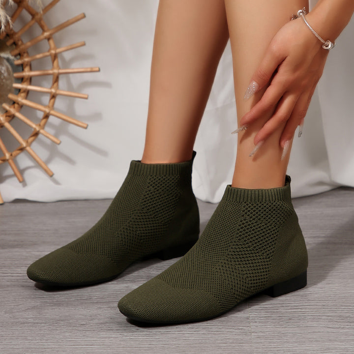 Damen nan gestrickte Sock-Boots mit elastischem Schaft, gepolsterter Innensohle und rutschfester Leichtsohle Echo Archiv