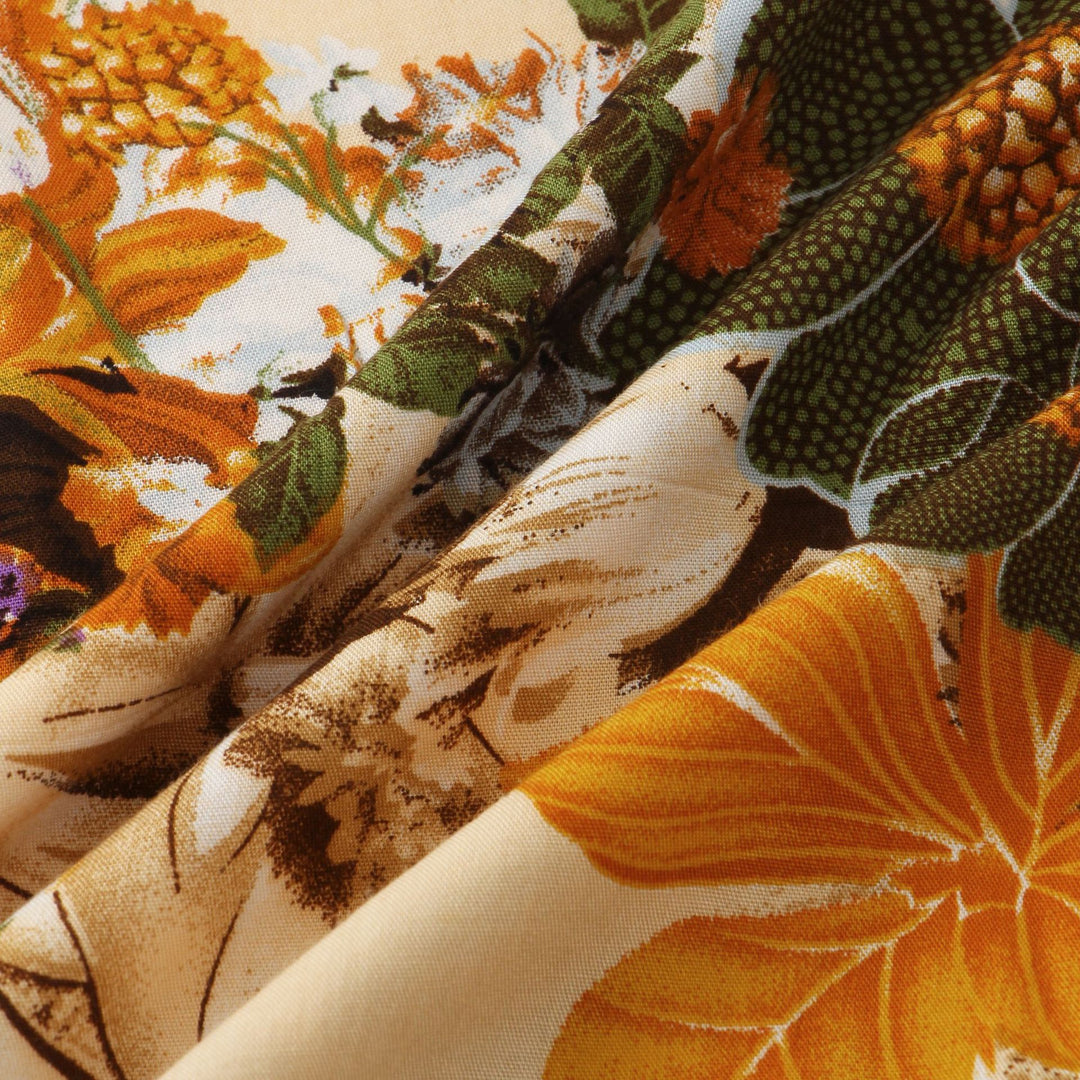 Herren Badeshorts mit mediterranem Blumendesign und elastischem Bund Echoarchiv