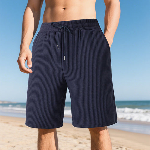 Herren lässige Strandshorts mit elastischem Bund und feuchtigkeitsableitendem Material Echoarchiv
