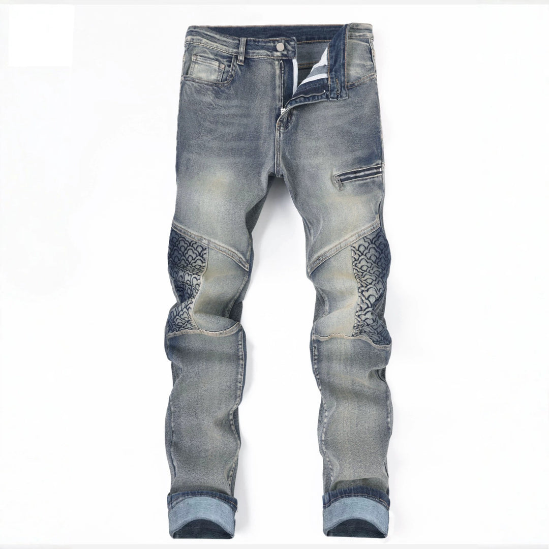 Herren Modische Jeans mit besonderen Nähten Echoarchiv