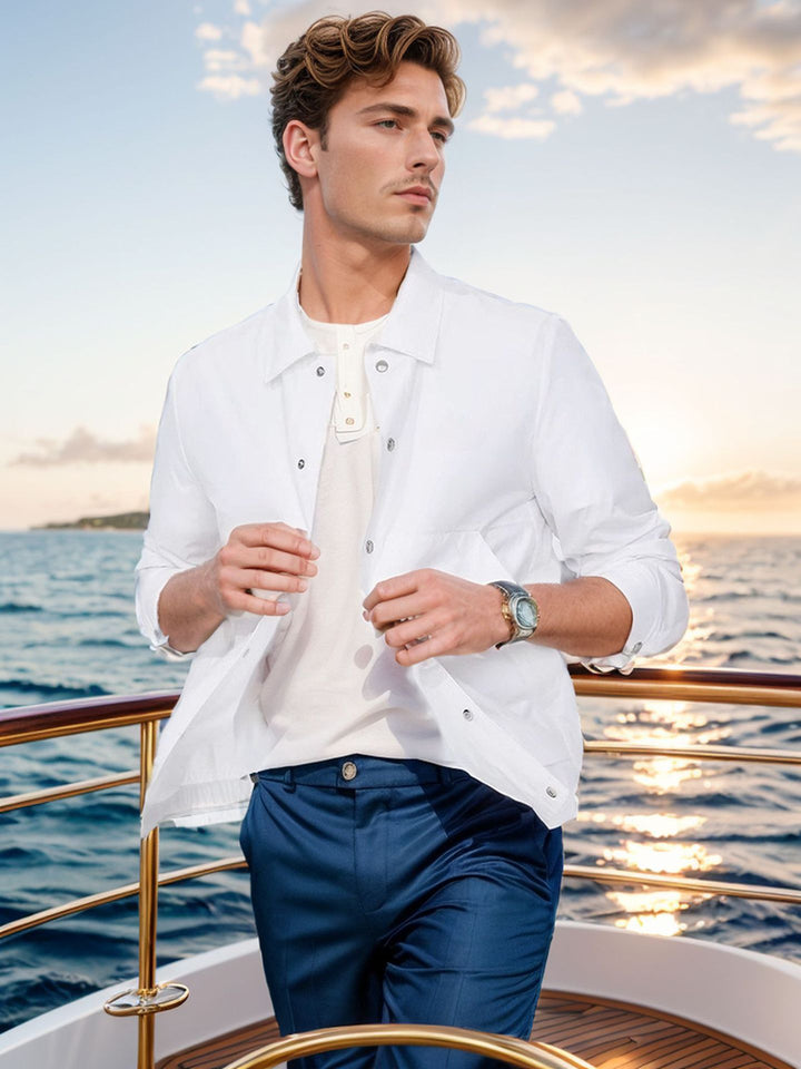 Herren lässige Sommerjacke mit Windschutz Echoarchiv