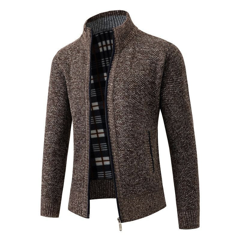 Herren modische Strickjacke mit hohem Kragen und hohem Komfort Echoarchiv