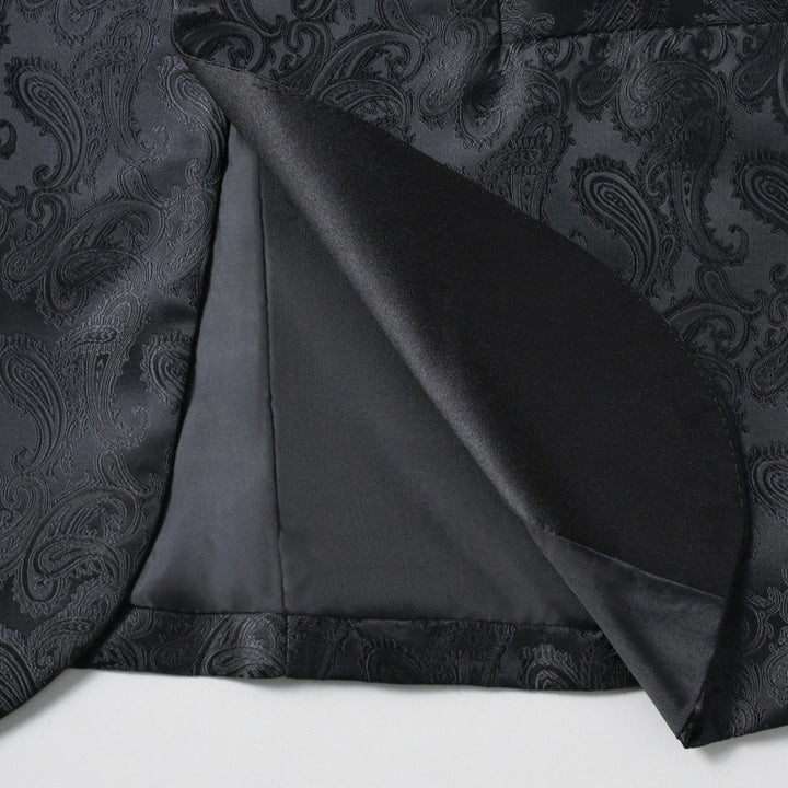 Herren eleganter Smoking-Blazer mit paisley Muster Echoarchiv