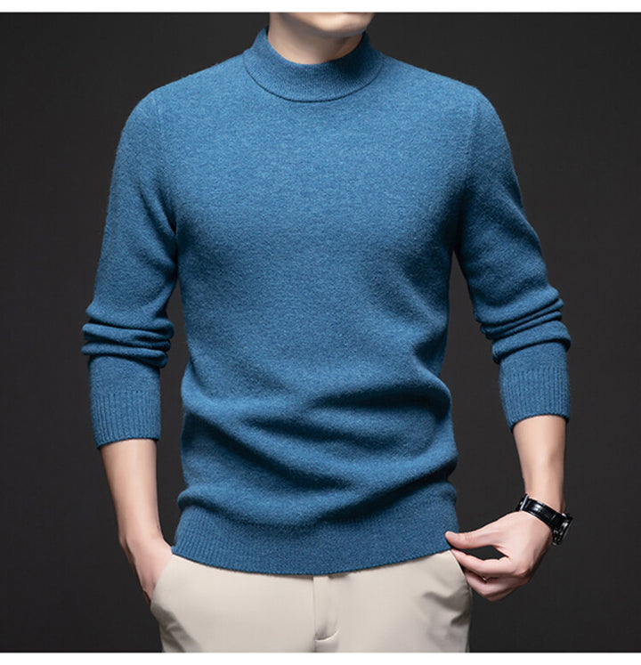 Herren eleganter Rollkragenpullover aus weichem Material Echoarchiv