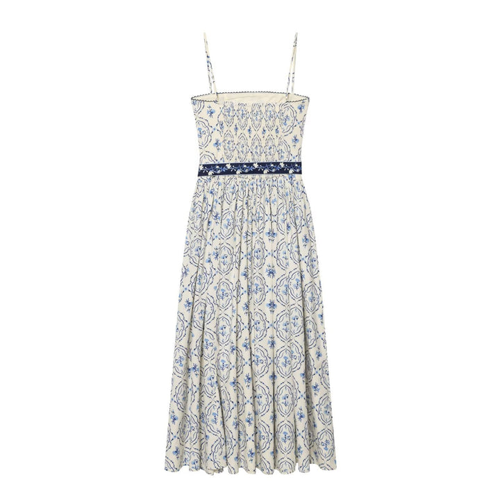 Damen Maxikleid mit floralem Muster und verstellbaren Spaghetti-Trägern Echo Archiv