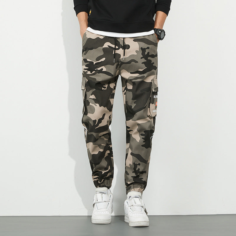Herren Urbanes Camouflage-Jogger mit Utility-Taschen und elastischem Knöchelsaum Echo Archiv