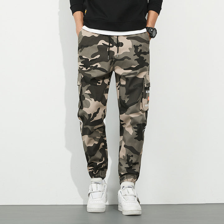 Herren Urbanes Camouflage-Jogger mit Utility-Taschen und elastischem Knöchelsaum Echo Archiv