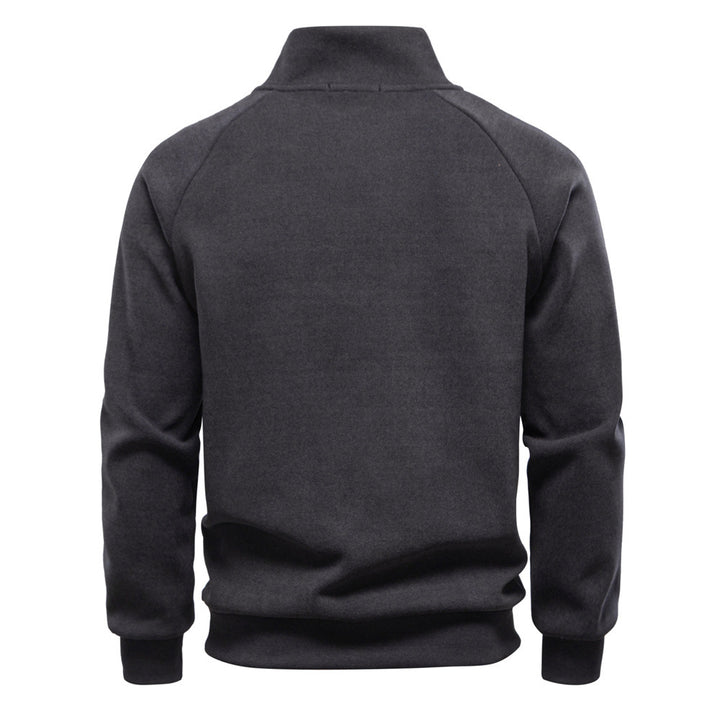 Herren Pullover mit hohem Kragen und praktischem Reißverschluss Echoarchiv