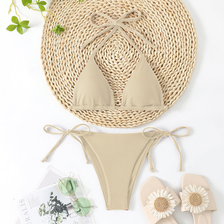 Damen Triangel-Bikini mit verstellbaren Schleifen Echo Archiv