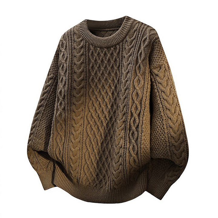Damen Grobstrickpullover mit Zopfmuster Echoarchiv