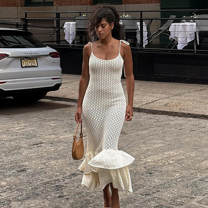 Damen elegantes Sommerkleid mit Schößchen Echo Archiv