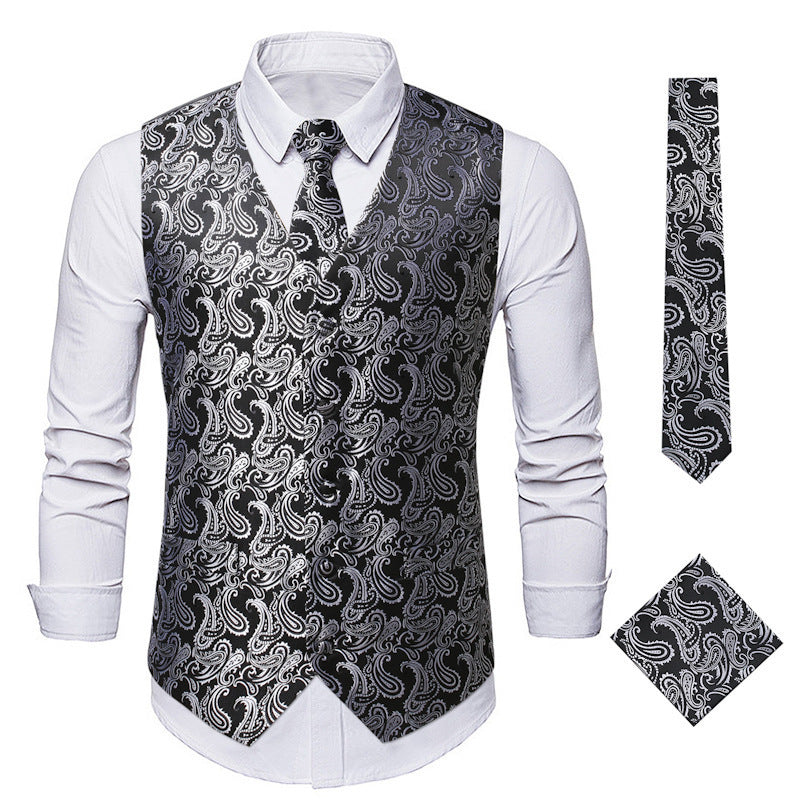 Herren elegante Weste mit Paisleymuster Echoarchiv