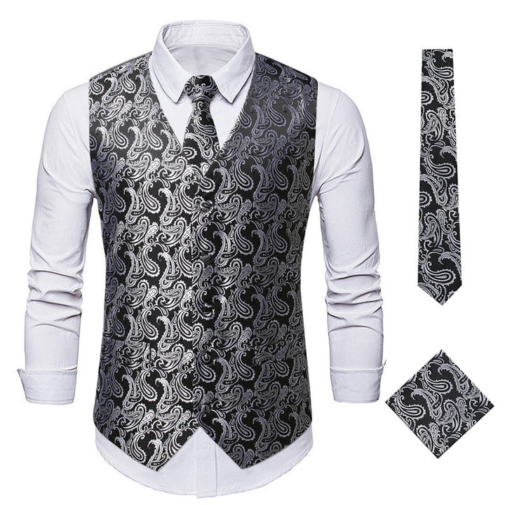 Herren elegante Weste mit Paisleymuster Echoarchiv