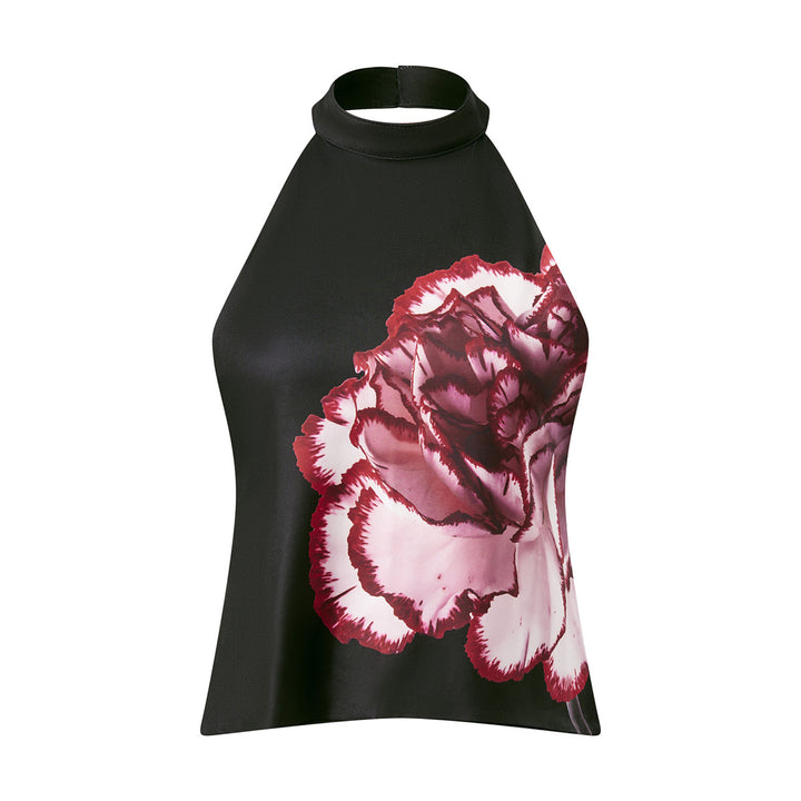 Damen Haltertop mit blühendem Design Echo Archiv