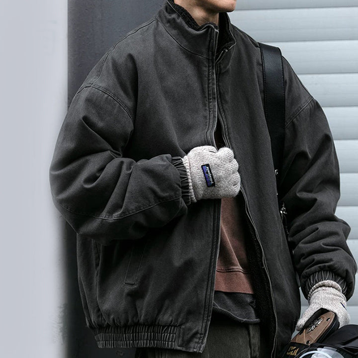 Unisex Wattierte Bomberjacke mit Teddyfutter Echo Archiv