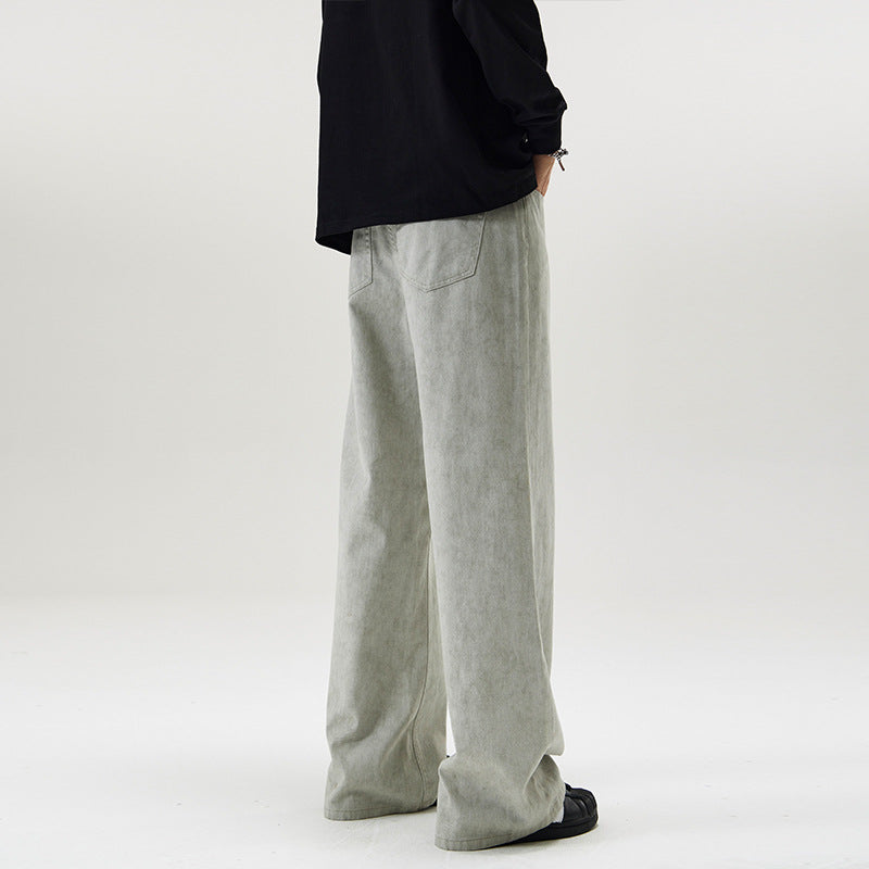 Herren Baggy-Jeans im Culotte-inspirierten Schnitt aus stonewashed Denim Echo Archiv