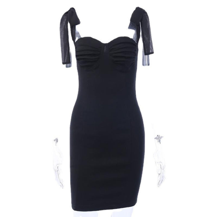 Damen Figurbetontes Minikleid mit trägerloser Bustier-Optik und charmanten Schleifen Echo Archiv