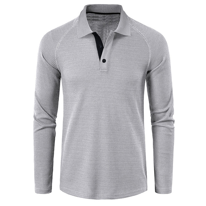 Herren Poloshirt mit innovativem Strukturdesign und lässigem Schnitt Echoarchiv