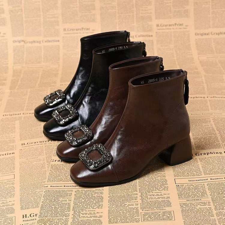 Damen Elegante Stiefeletten mit Glitzer-Applikationen Echo Archiv