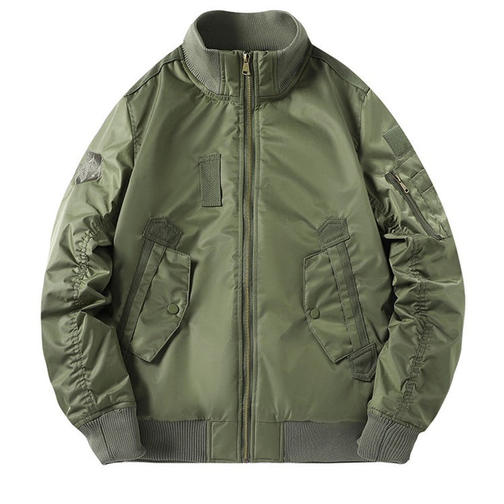 Herren Modische Bomberjacke mit Utility-Taschen Echo Archiv