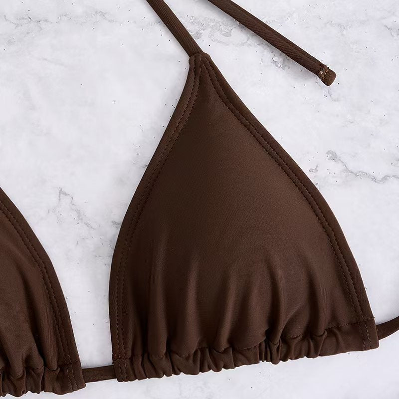 Damen Triangel-Bikini-Set mit verstellbarem Rock Echo Archiv