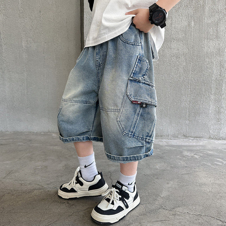 Unisex modische Cargo-Shorts mit Taschen Echo Archiv