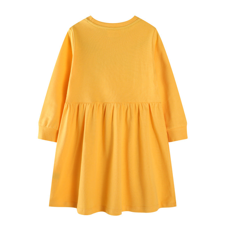 Mädchen Freizeitkleid mit Regenbogen-Stickerei Echo Archiv