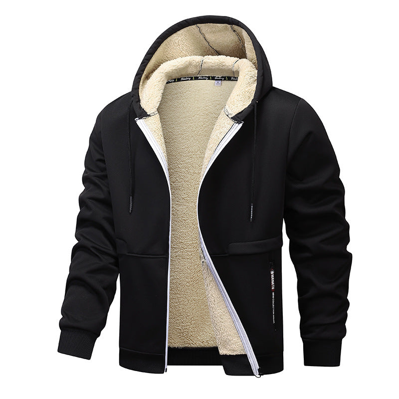 Herren Warme Kapuzenjacke mit Fleece-Innenfutter Echo Archiv