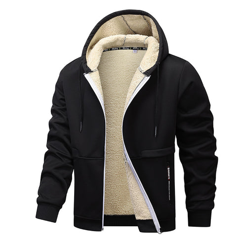 Herren Warme Kapuzenjacke mit Fleece-Innenfutter Echo Archiv