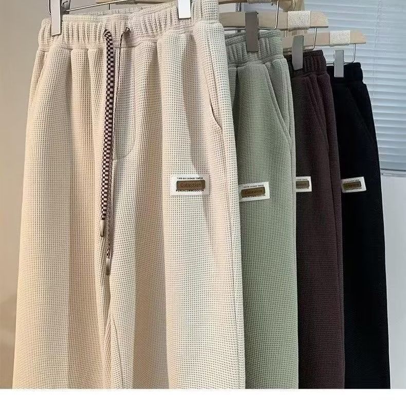 Herren lässige Waffelstruktur Jogginghose Echoarchiv