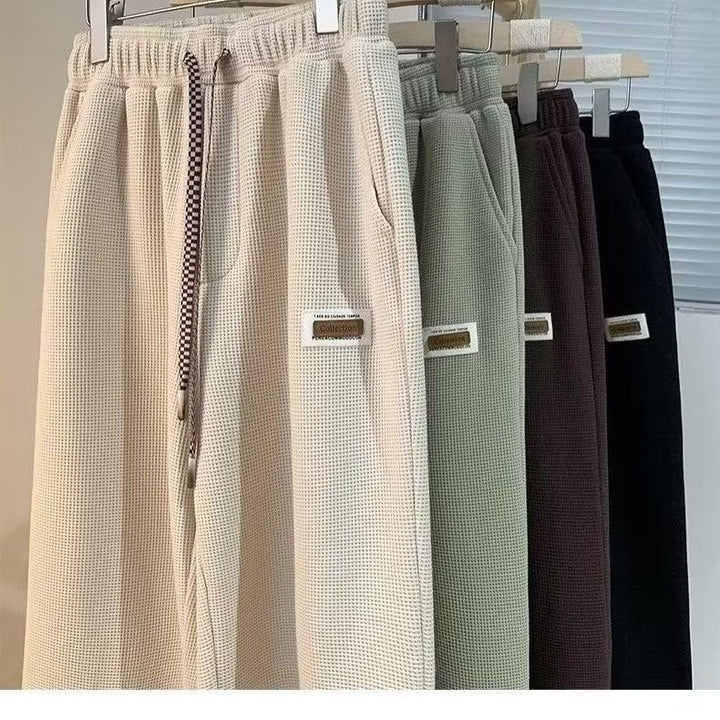 Herren lässige Waffelstruktur Jogginghose Echoarchiv