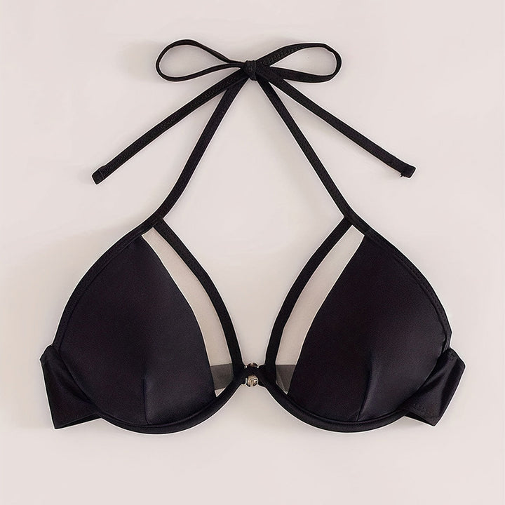 Damen Triangel-Bikini mit transparenten Einsätzen Echo Archiv