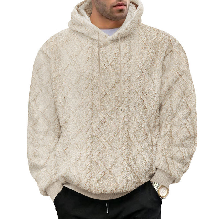 Herren Fleece Hoodie mit strukturiertem Design Echoarchiv