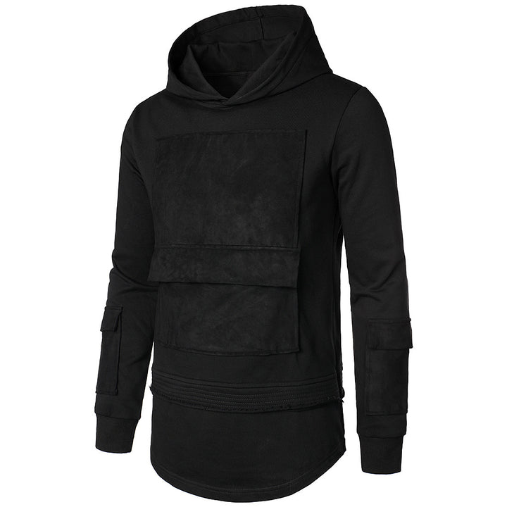 Herren modischer Hoodie mit integrierten Taschen und einzigartigem Design Echoarchiv