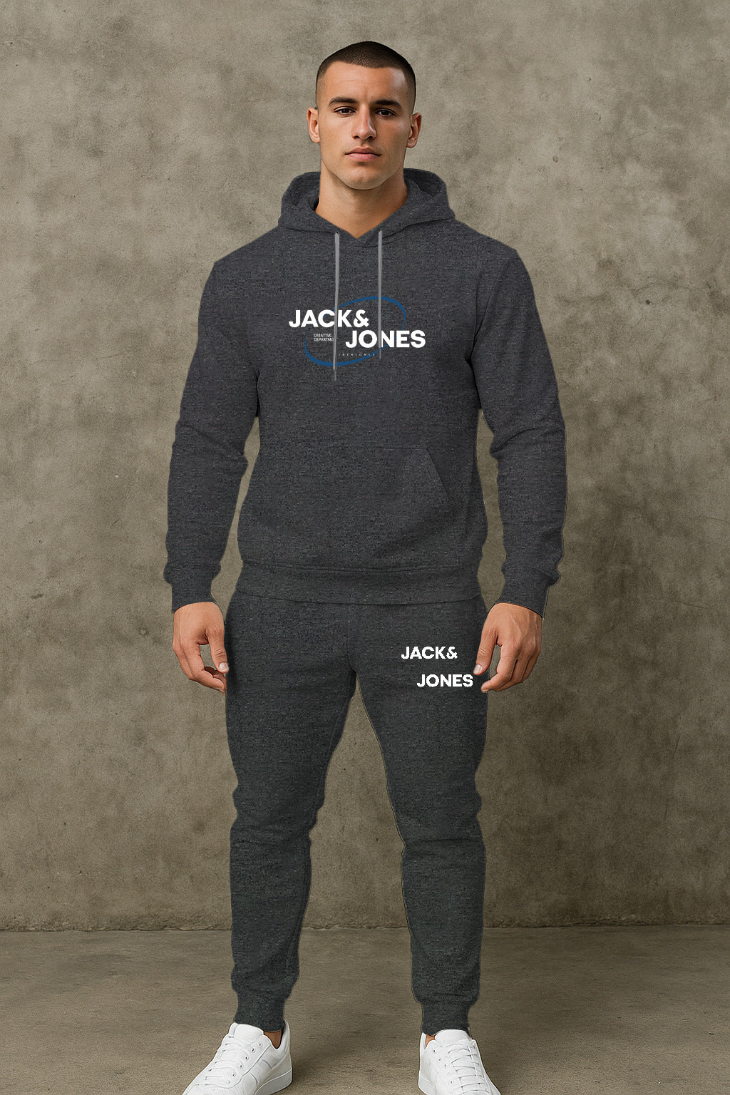 Herren Freizeit Hoodie und Jogginghose Set Echoarchiv