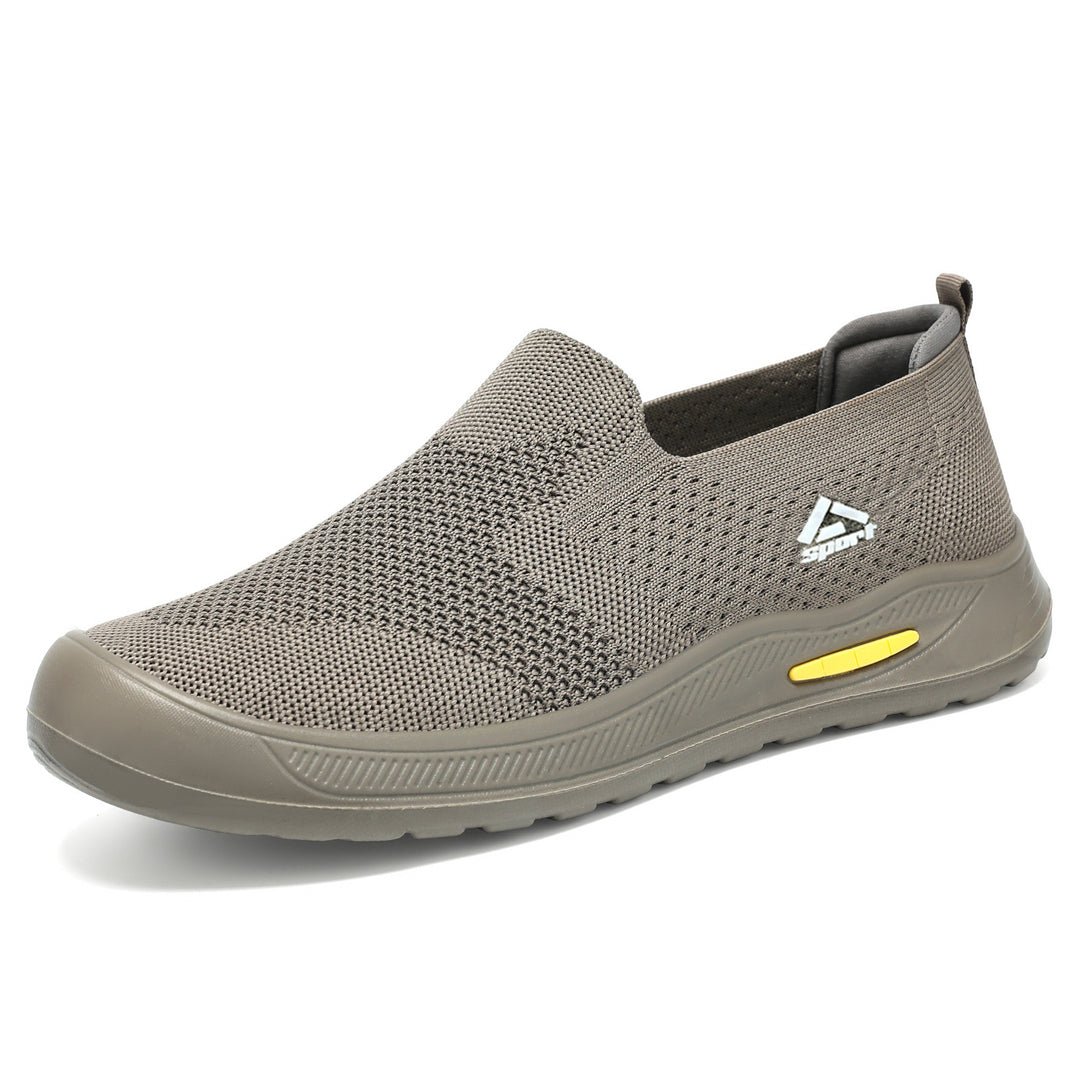 Herren nan atmungsaktiver Strick-Slip-On Alltagssneaker mit elastischem Einstieg, gepolsterter Innensohle und griffiger Leichtprofilsohle Echo Archiv