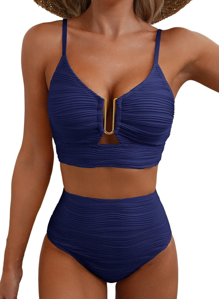Damen Hochgeschnittener Bikini mit Raffungen Echo Archiv
