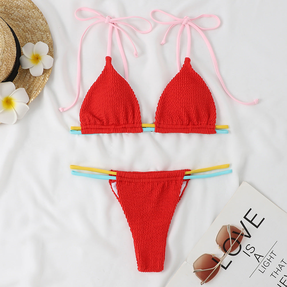 Damen Bikini-Set mit verstellbaren Trägern und kombiniertem Gummibund Echo Archiv