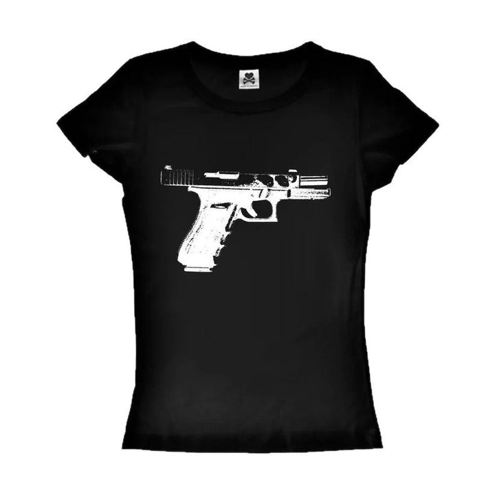 Damen Print-T-Shirt mit grafischem Design Echo Archiv