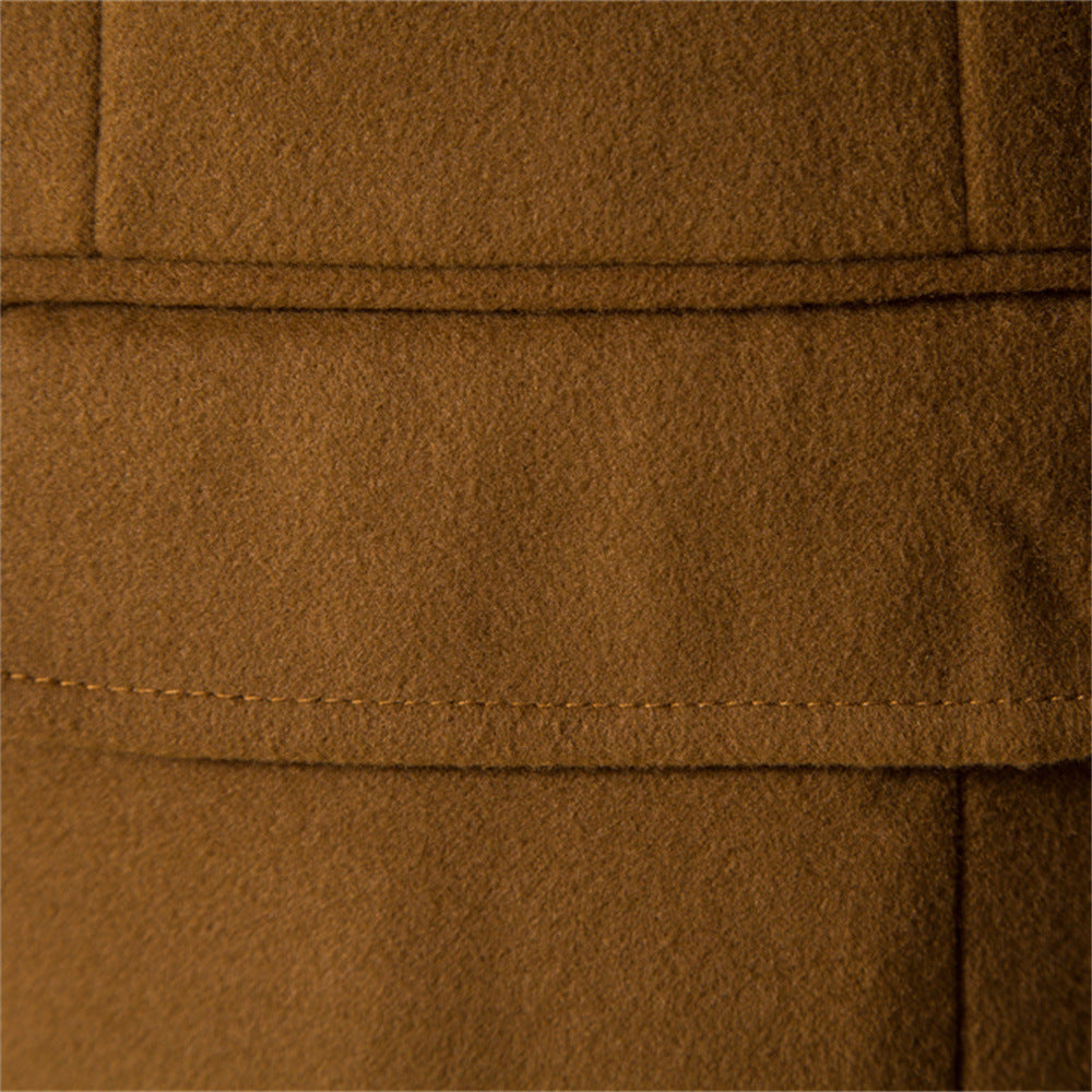 Herren eleganter Wollmantel mit modernem Schnitt und praktischen Taschen Echoarchiv