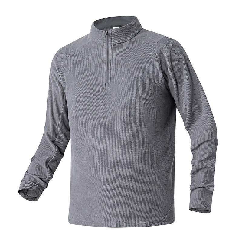 Herren Atmungsaktives Thermo‑Waffelshirt mit Halbzip und Raglanärmeln Echo Archiv