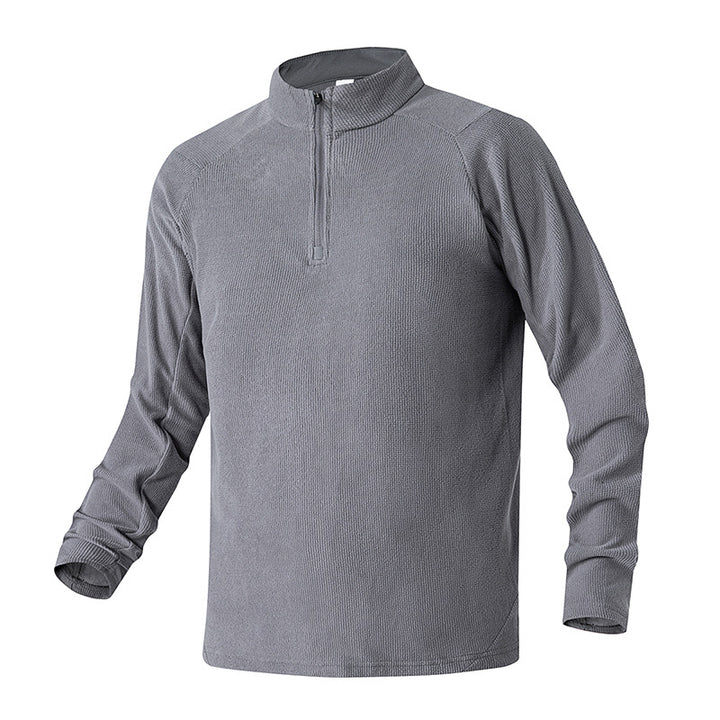 Herren Atmungsaktives Thermo‑Waffelshirt mit Halbzip und Raglanärmeln Echo Archiv
