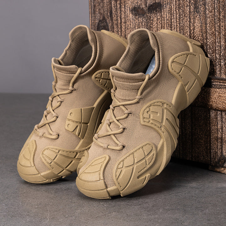 Herren nan robuster taktischer Sneaker mit nahtlosem Strickschaft, stoßdämpfender EVA-Zwischensohle und profiliertem Schutzoverlay Echo Archiv