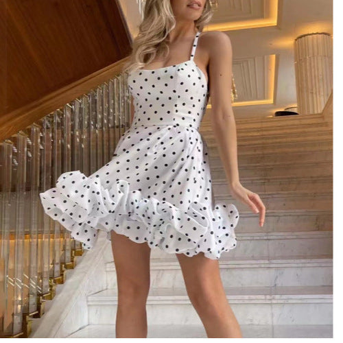Damen A-Linien Kleid mit voluminösem Rüschensaum Echo Archiv