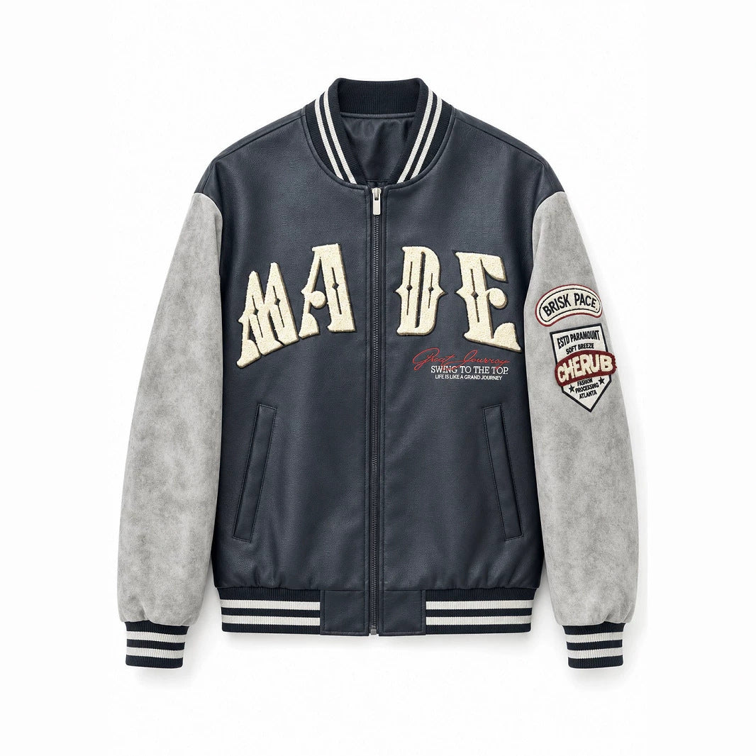 Damen Modische Freizeit-Bomberjacke Echo Archiv